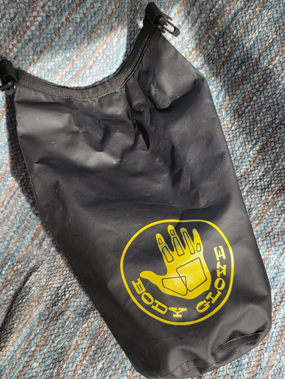 Body Glove Black Dry Bag with Yellow Logo